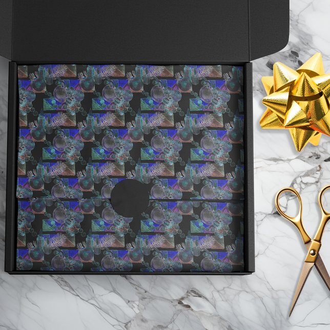 Papel De Seda Clúster de ornamentos de navidad brillante de neón (Subido por el creador)