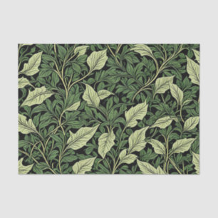 Papel De Seda Clúster de vinos en tonos verdes