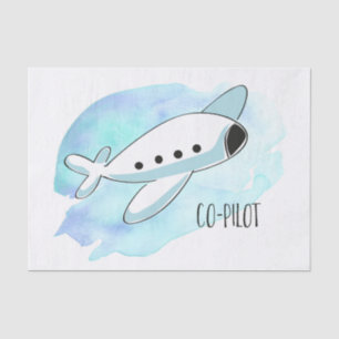Papel De Seda Co-piloto con avión