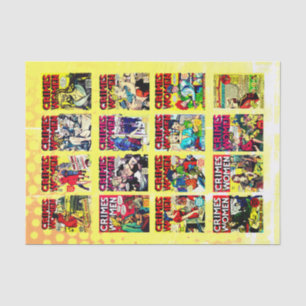 Papel De Seda Cobertura De Cómic De Aventura De Edad Dorada, Crí