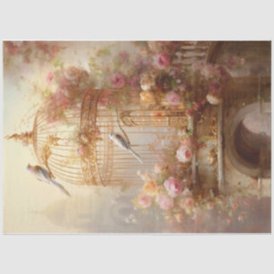 Papel De Seda Cobertura dorada