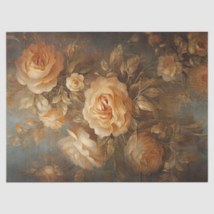 Papel De Seda Cobre de época rosa francés polvoriento amarillo f