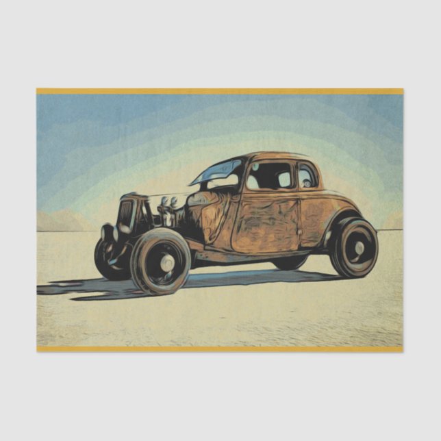 Papel De Seda Coche de carretera caliente (Anverso)