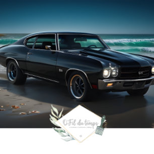 Papel De Seda Coche muscular - Chevelle - Desembarcadero delante