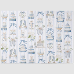Papel De Seda Cochecito de bebé vintage Salón francés para baby