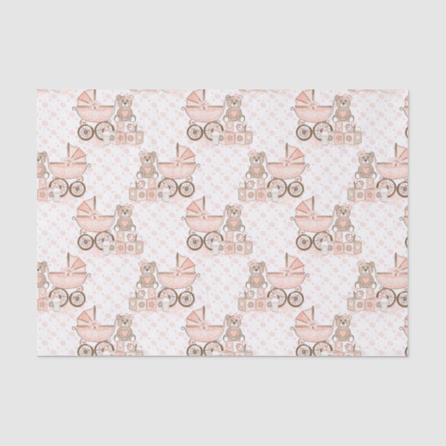Papel De Seda Cochecitos para niñas (Anverso)