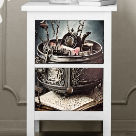 Papel De Seda Cocina antigua con caldera y spell Books