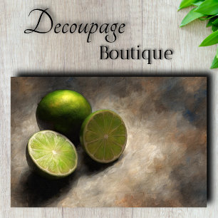 Papel De Seda Cocina Clásica de Limones Artísticos Decoupage