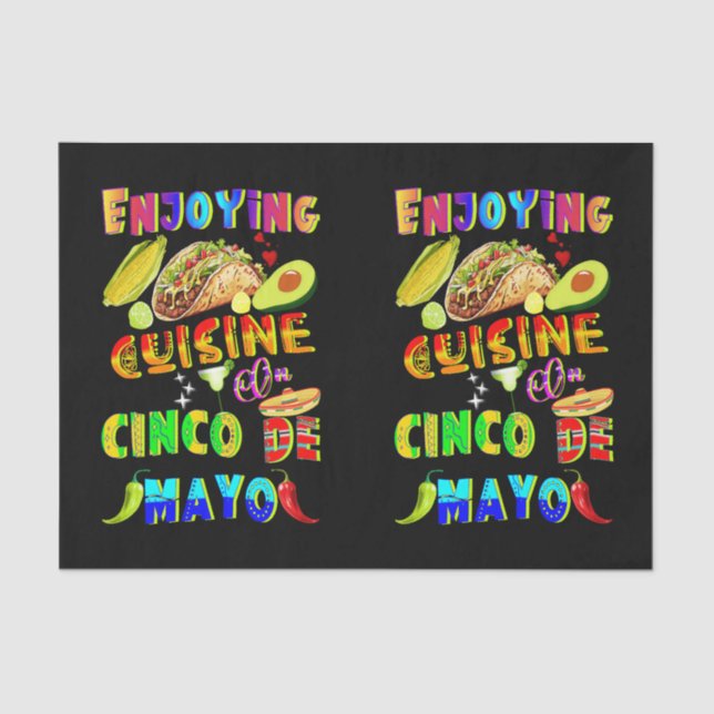 Papel De Seda Cocina De Cinco De Mayo (Anverso)