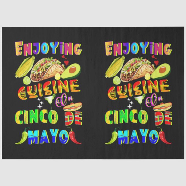 Papel De Seda Cocina De Cinco De Mayo (Anverso)