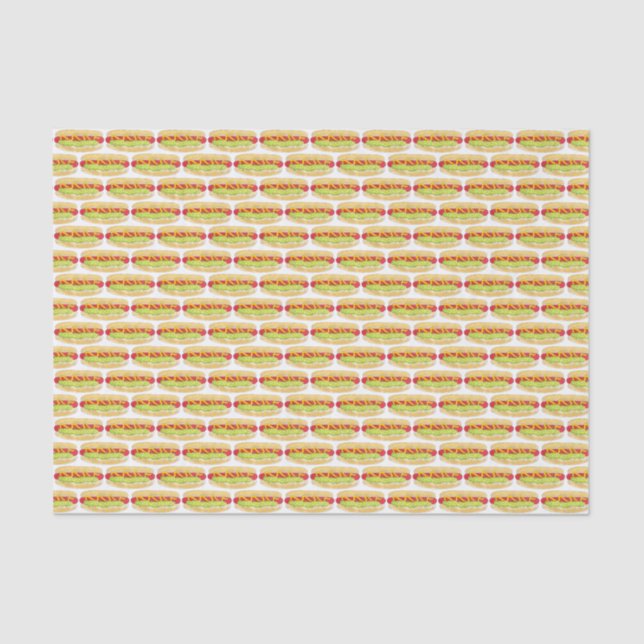 Papel De Seda Cocina de comida Maine Red Snapper Hotdog Portland (Anverso)