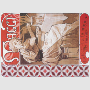 Papel De Seda Cocina femenina, Alphonse Mucha