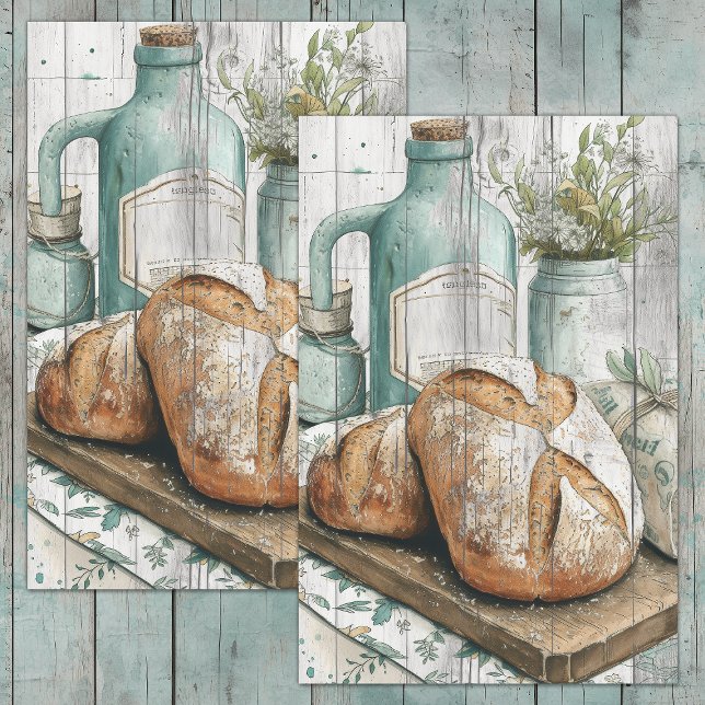 PAPEL DE SEDA COCINA RURAL DECOUPAGE (COUNTRY KITCHEN DECOUPAGE TISSUE PAPER)