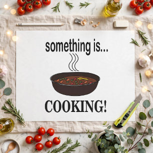 Papel De Seda Cocinar Algo se está cocinando