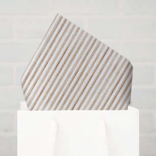 Papel De Seda Cocoa Lazo Marrón Crema Rayas Despedida de Soltera