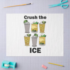 Papel De Seda Cóctel Mint Julep Aplasta El Hielo Frase Divertida