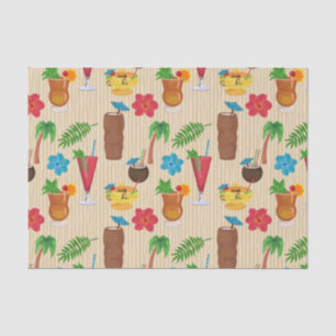 Papel De Seda Cócteles Tiki Tropicales