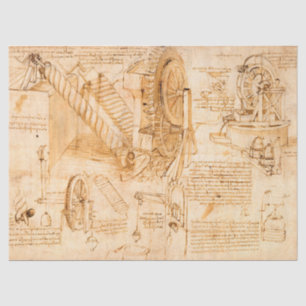 Papel De Seda Codex Atlanticus, Hydraulines de da Vinci