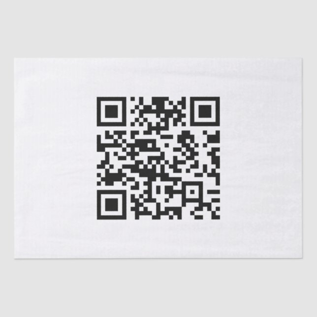 Papel De Seda Código QR creado al instante (introduciendo su URL (Anverso)