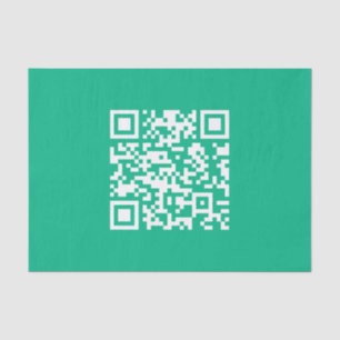 Papel De Seda Código QR editable Generar el propio   Verde verde
