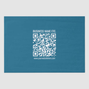 Papel De Seda Código QR editable Ocean Blue