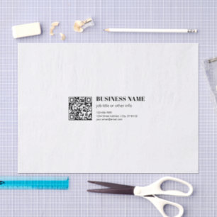 Papel De Seda Código QR personalizado y texto retro-moderno edit