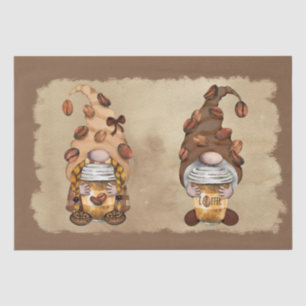 Papel De Seda Coffee Bean Latte Gnomes Decoupage