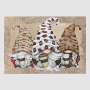 Papel De Seda Coffee Bean Latte Gnomes Decoupage