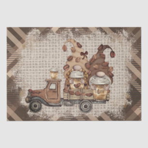 Papel De Seda Coffee Bean Latte Gnomes Decoupage