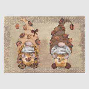 Papel De Seda Coffee Bean Latte Gnomes Decoupage