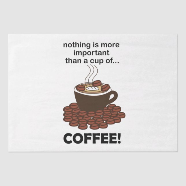 Papel De Seda Coffee Funny Coffee Lover (Anverso)