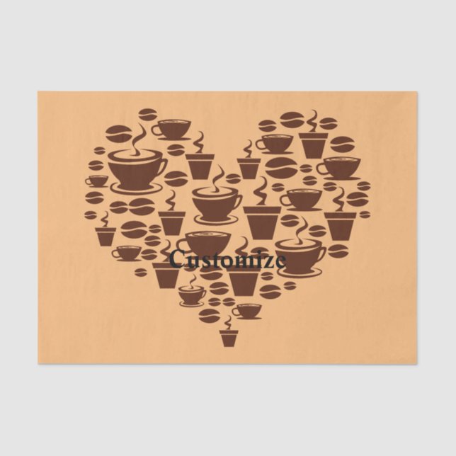 Papel De Seda Coffee Lover Heart Thunder_Cove (Anverso)