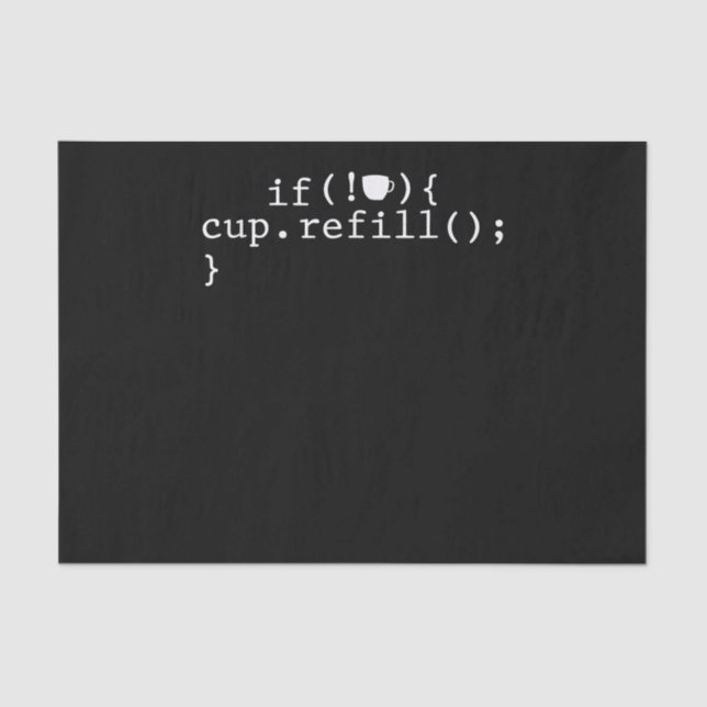 Papel De Seda Coffee Refill Smart Coding Software Engineer (Anverso)