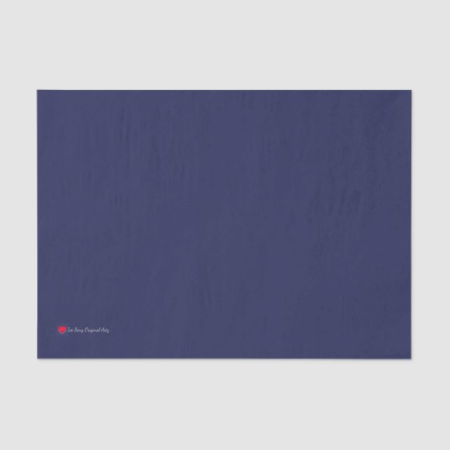 Papel De Seda Coincidencia de la página azul oscura (Anverso)