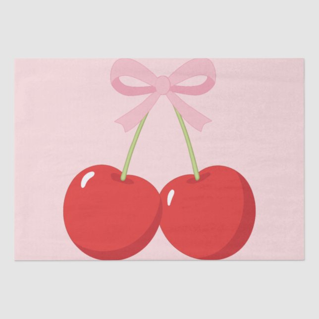 Papel De Seda Cojeta con la Coqueta de Lazo Rosa  (Anverso)