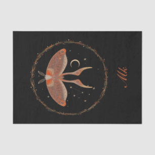 Papel De Seda Cojín decorativo personalizado de Cottagecore Moth