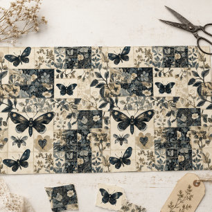 Papel De Seda Colaje de Decoupage de Polilla Gótica Vintage