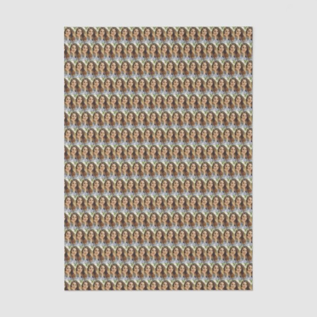 Papel De Seda Colaje de Fotos Personalizadas (Anverso)