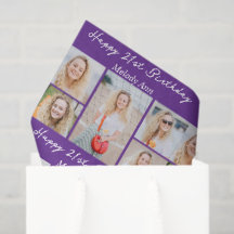 Colaje de fotos personalizado de cumpleaños feliz