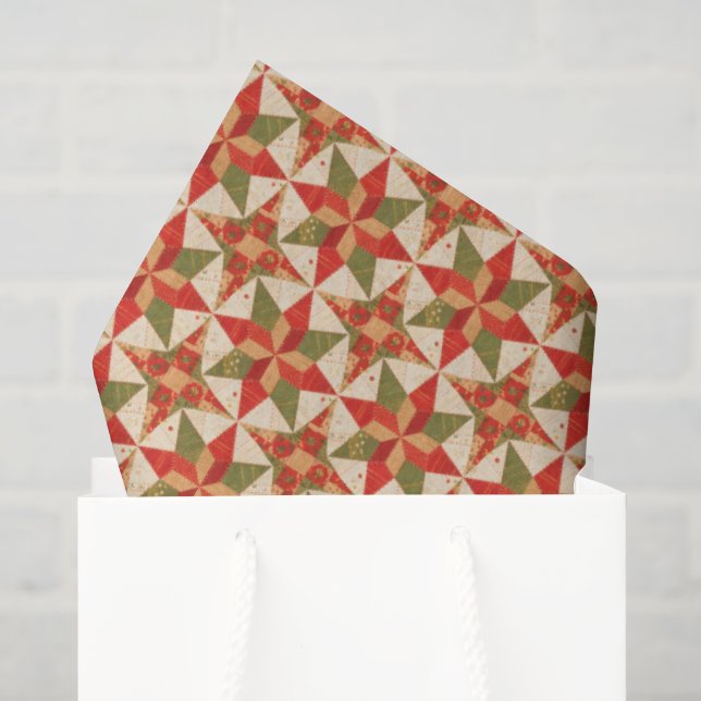 Papel De Seda Colcha Estrella de Navidad (Bolsa de regalo)