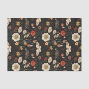 Papel De Seda Colchón de otoño y flores caen en descomposición