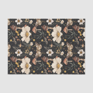 Papel De Seda Colchón de otoño y flores caen en descomposición