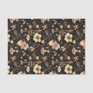 Papel De Seda Colchón de otoño y flores caen en descomposición