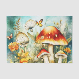 Papel De Seda Colchones de botón y decoraciones de mariposas