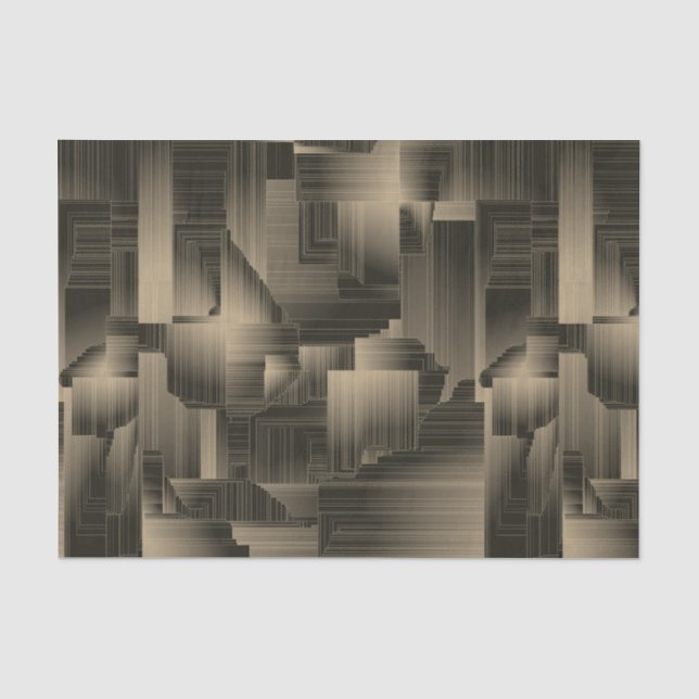 Papel De Seda Colden Halls Art Deco (Anverso)