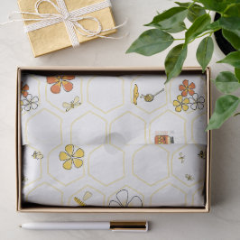Papel De Seda Colección caprichosa de panal de abeja y abejorro