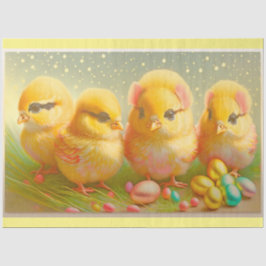 Papel De Seda Colección Cute 4 de pollo de Pascua