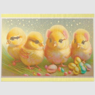 Papel De Seda Colección Cute 4 de pollo de Pascua