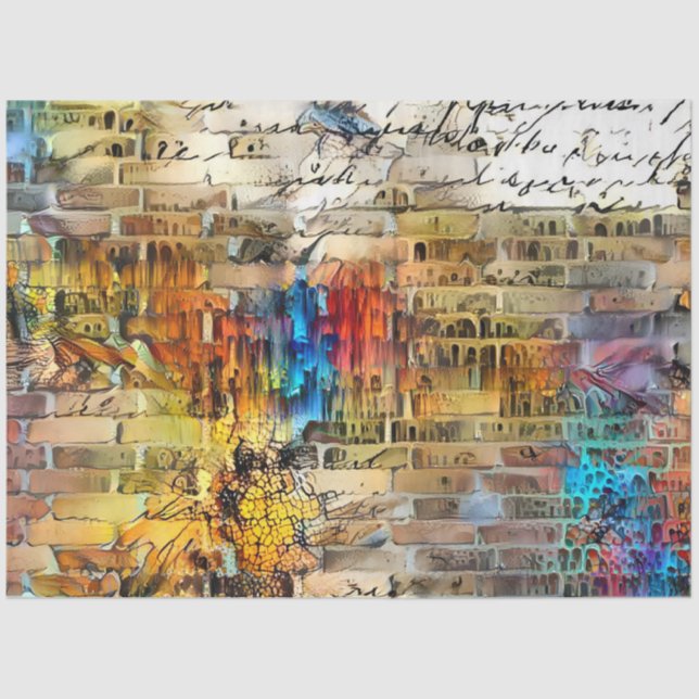 Papel De Seda Colección de arte de letras antiguas (Anverso)