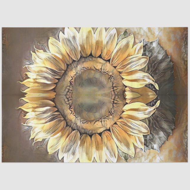 Papel De Seda Colección de arte moderno Sunflower Mirror (Anverso)